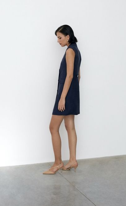 Платье женское тёмно-синий (61868-1) фото