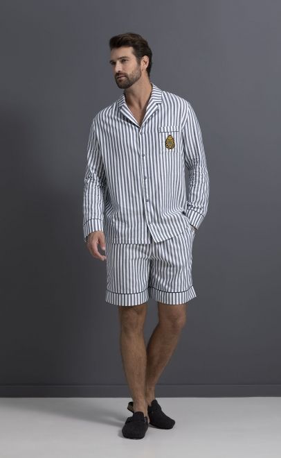 Пижама мужская с шортами из хлопка  (55357+55359) фото