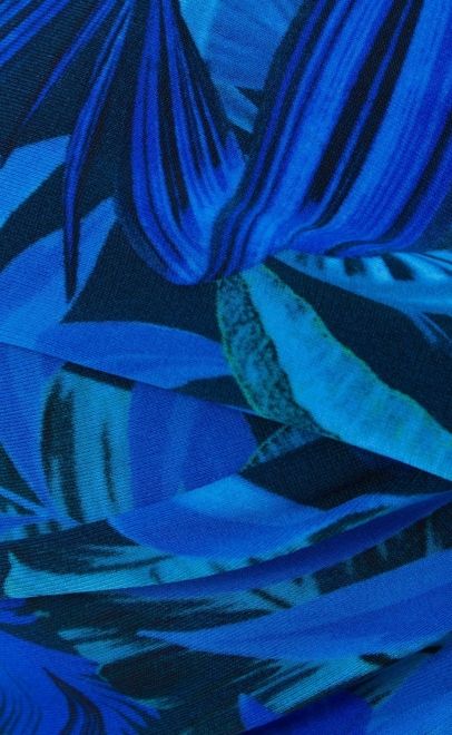 Раздельный купальник-с формованной чашкой бандо на завязках синий (210713L+210740N) фото