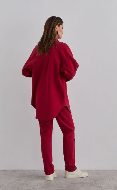 Рубашка женская пурпурно-красный (61763-3) фото