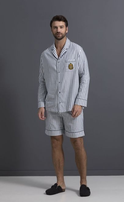 Пижама мужская с шортами из хлопка  (55357+55359) фото