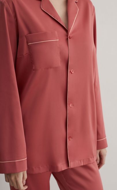 Пижама с брюками женская розовое дерево (61889-4) фото