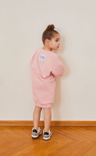 Толстовка для девочки розовый (30450-3) фото
