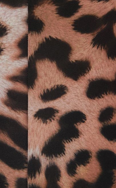 Купальник слитный-чулок, с внутренней резинкой под грудью и боковыми вытачками леопард (210469S) фото
